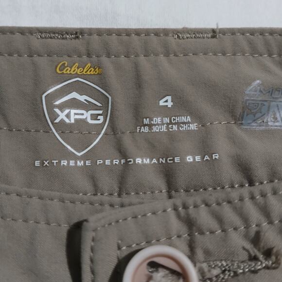 Cabelas XPG EXTREME PERFORMANCE GEAR quick dry hiking cargo pants sz 4 - Picture 7 of 13